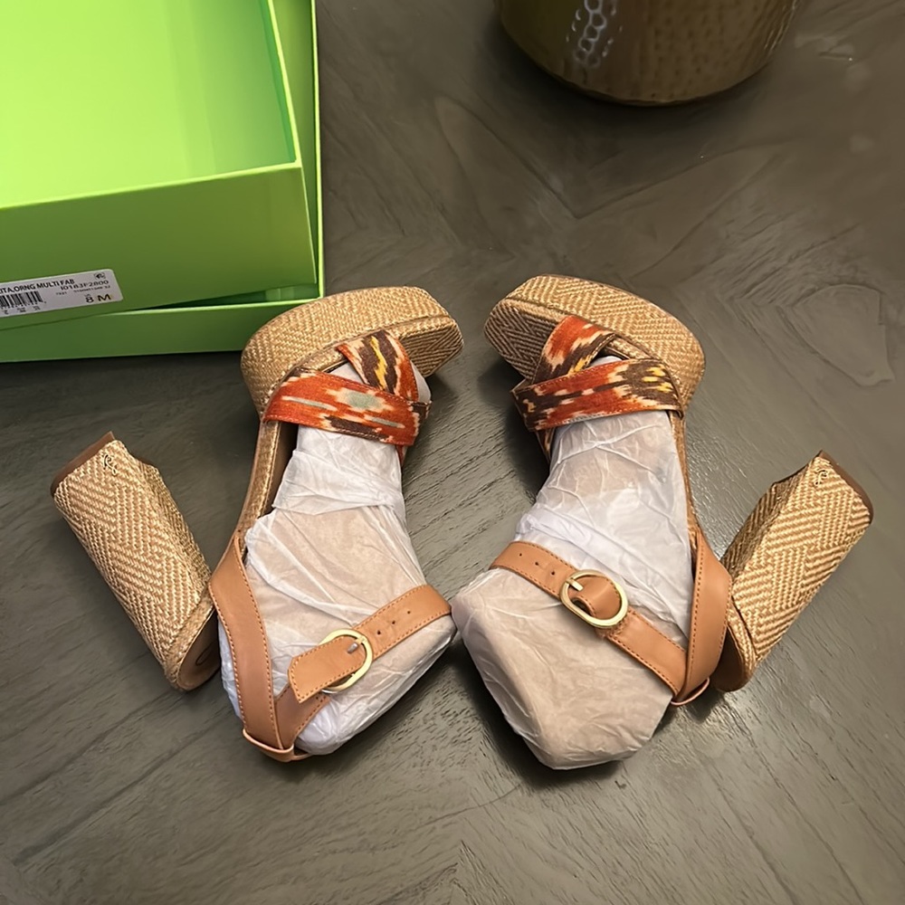 SAM EDELMAN Women's Nolita Raffia Platform Sandals - Picture 11 of 12